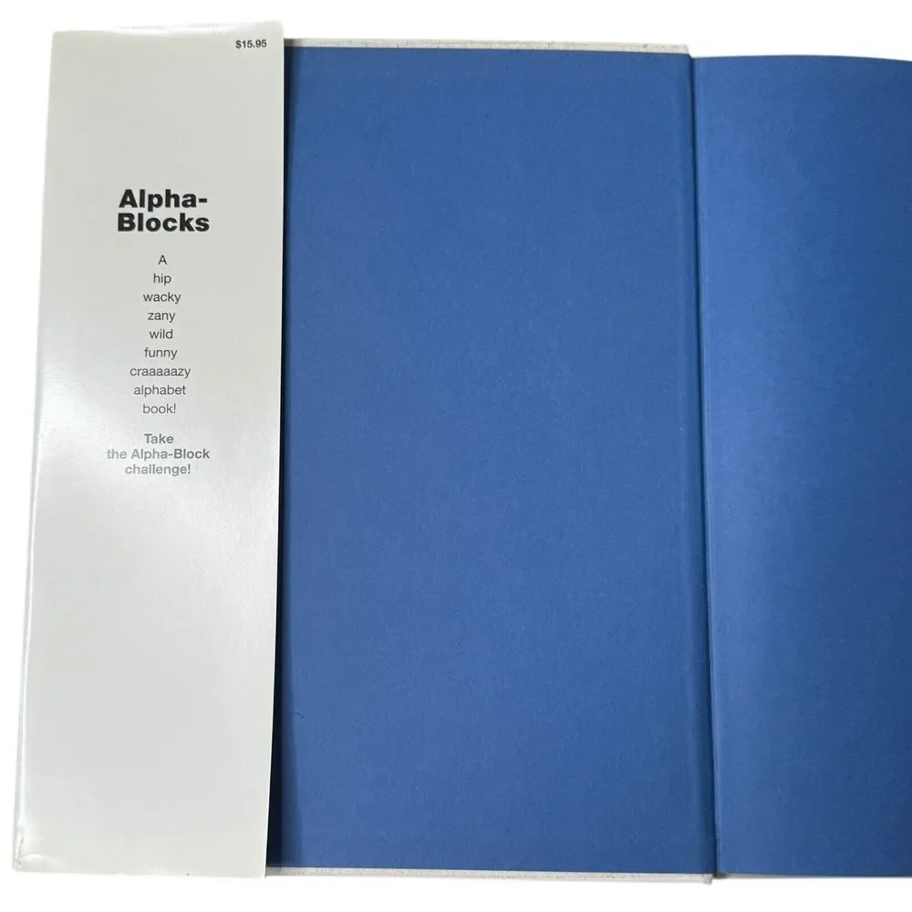 VTG Alpha-Blocks by Kat Anderson 1993 1st‎ Printing Kids Book ABC's - Signed